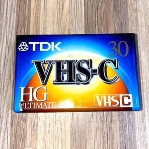 TDK HG Ultimate VHS-C 30 Minute Blank Video Tape TC-30HG New In Package vintage